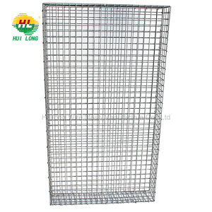 <span class=keywords><strong>Homgeek</strong></span> Jardinière à Gabion (pierres non incluses) en Acier Galvanisé avec Grande Capacité de Charge Argenté 50 x 50 x 50cm - Product Image 1
