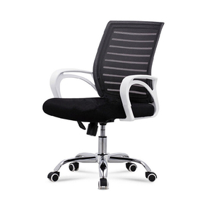 muebles de oficina cómodo medio volver tarea informática giratorio silla de oficina de malla color azul para personal - Product Image 2