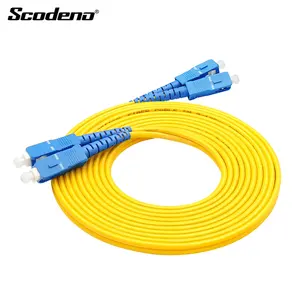 Werkseitige Lieferung SC-SC Ethernet-Einzelmodus-Doppelkern-Glasfaser-Patchkabel