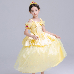 2018 Cosplay Belle princesa niñas vestidos para <span class=keywords><strong>la</strong></span> belleza <span class=keywords><strong>y</strong></span> <span class=keywords><strong>la</strong></span> <span class=keywords><strong>Bestia</strong></span> Partido <span class=keywords><strong>de</strong></span> los cabritos - Product Image 3