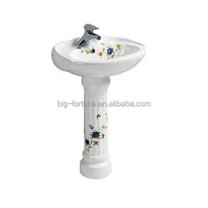 colorful pedestal sink / italian wash basin