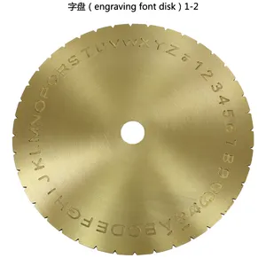 Ring Engraving Font Dial English Letter Numbers