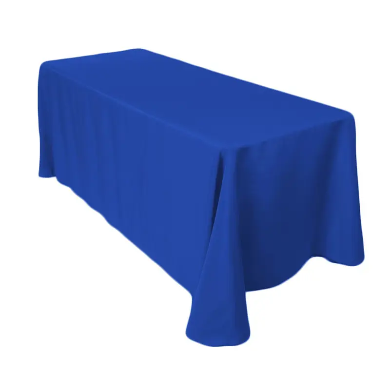 90X156 polyester rectangle tablecloth for wedding