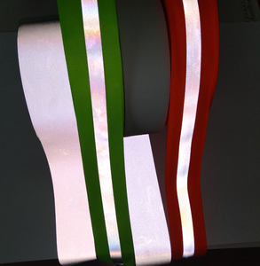 Ruban de coupe/rayures réfléchissantes en fer vert/argent 2 m, réflecteur de transfert thermique segmenté pour vêtements - Product Image 3