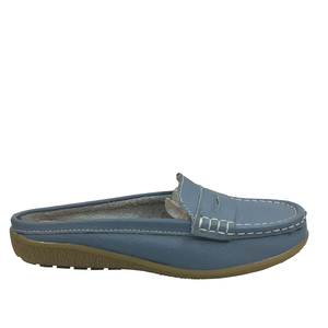 Wholesale <strong>White</strong> Leather <strong>Ladies</strong> and Women <strong>Loafers</strong> Casual Flat Shoes Summer Female Shoes - Product Image 2