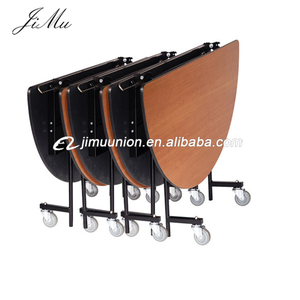 Bán Buôn Phòng Tiệc Cổ Điển Vòng Có Thể Gập Lại Bàn Với Bánh Xe Cho Tổ Chức Sự Kiện - Product Image 2