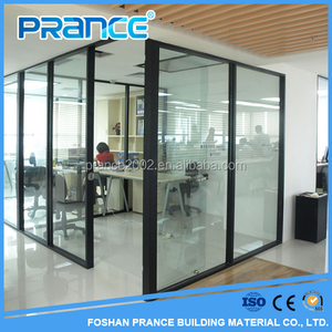 Tabique de vidrio marco de aluminio para <span class=keywords><strong>la</strong></span> <span class=keywords><strong>oficina</strong></span>, hotel, <span class=keywords><strong>restaurante</strong></span> - Product Image 1