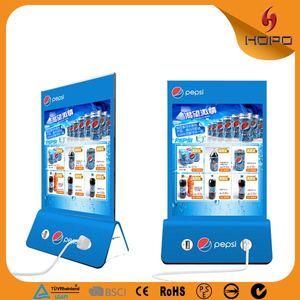 Compras en línea Anti estilo de robo mesa de pie titular del menú de banco de energía para la cafetería - Product Image 5