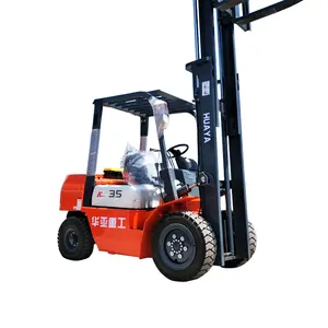 Huaya Mini Smart Forklift 3.5 Ton Forklift Manual Konfigurasi Tinggi Forklift Truck