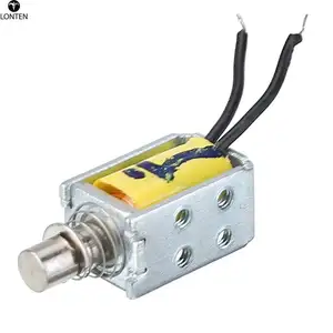 Lonten Dc 3 ~ 6V Mini Solenoid Elektromagneet Push Pull Through Type Elektrische Magneet Voor Push Pull Elektromagneet Gereedschap elektronische C