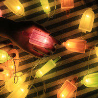 Lumières de Noël décoratives Enfants Chambre Décoration de Cône De Crème Glacée Forme Pendentif Lumières