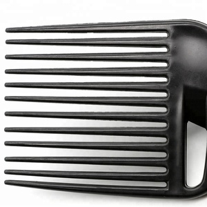 Peigne à dents larges en carbone pour coiffure, accessoires de coiffure, peigne <span class=keywords><strong>afro</strong></span> en plastique pour coiffeurs - Product Image 6