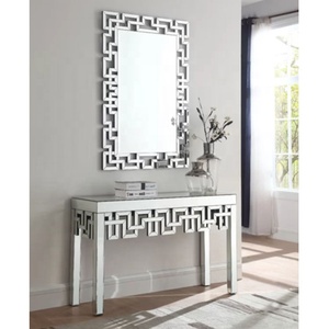 Bạc 4 Chân Phong Cách Châu Âu Gương Bảng Điều Khiển Với Gương Phù Hợp - Product Image 1