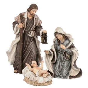 Sagrada Família 3 Peça 6 "Natividade Resina Conjunto Barato