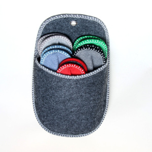 5 in 1 <strong>Felt</strong> Bag Cheap Indoor House Guest <strong>slippers</strong> Set - Product Image 1