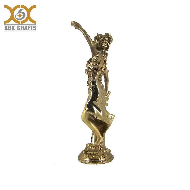 Estatua decorativa de mesa de metal personalizada, escultura de figurita para Hada