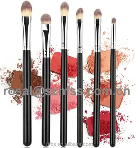 Cheveux synthétiques Brosse de Fard À Paupières, Marque Privée Fard À Paupières Brosse Ombre À Paupières Maquillage Brosse Set 6 PIÈCES