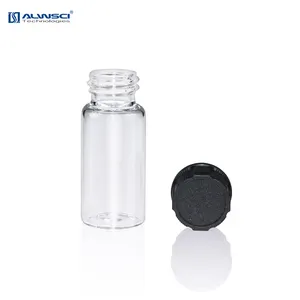 10ml Glass Vial Laboratory Use 10ml Clear Glass Sample Vial With 18-400 Screw Cap