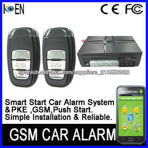 Alarma Para Coches Celular Con SMS Iniciar Empuje y Remoto - Product Image 1