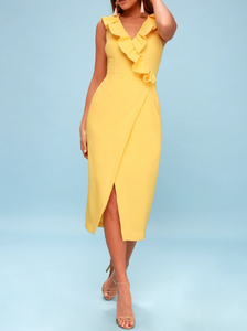 Vestito aderente con fasciatura <span class=keywords><strong>donna</strong></span> 2022 Alibaba <span class=keywords><strong>Shopping</strong></span> Online cinturino con volant <span class=keywords><strong>abiti</strong></span> da festa per ragazze Ropa Mujer Verano - Product Image 3