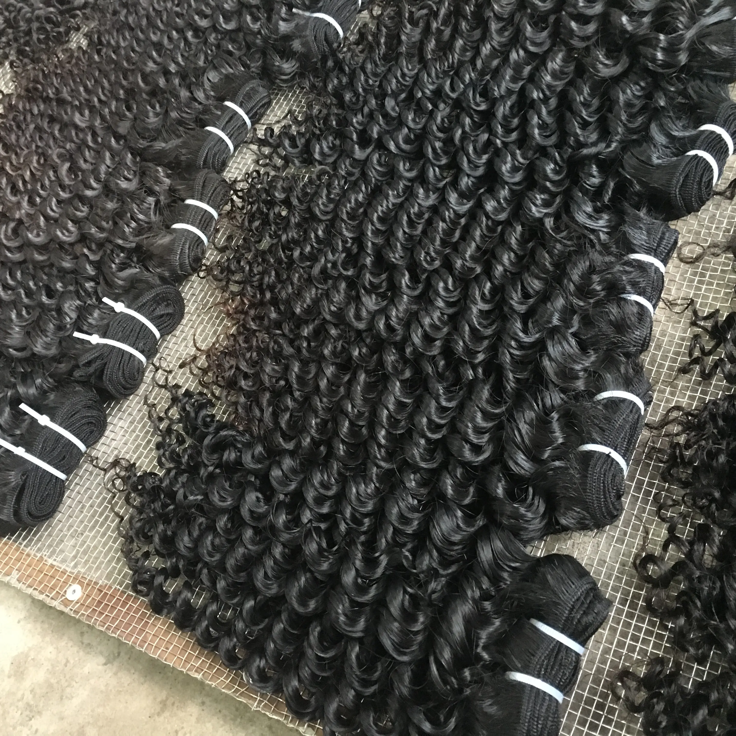 The best selling style natural curly hair 100% cuticle aligned hair wholesales virgin burmese hair
