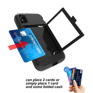 2018 nuovi arrivi accessori per cellulari cassa del telefono dello specchio utilizzato in trucco per <span class=keywords><strong>il</strong></span> iphone x <span class=keywords><strong>caso</strong></span> di lusso con slot per schede - Product Image 5