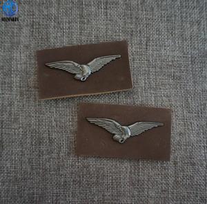 <span class=keywords><strong>Marca</strong></span> personalizada de metal águila logo de cuero de etiquetas para la <span class=keywords><strong>ropa</strong></span> - Product Image 5