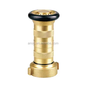 Brass jet/Spray nozzles for fire hose reel with good price made in China fire fighting hose nozzle