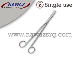 Tijeras Metzenbaum Desechables de Alta Calidad, Personalizadas, Rectas, de 17 cm, de Acero Inoxidable, de Un Solo Uso, con Certificación CE Clase II - Product Image 2