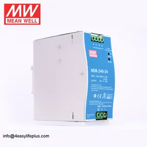 Boîtier métallique Meanwell 240W, alimentation électrique 24V ~ 28V, 10a, nouveauté, NDR-240-24