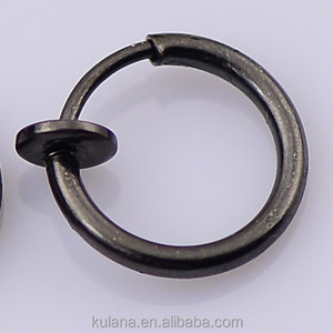 Caliente con Clip Boby <span class=keywords><strong>labio</strong></span> de la nariz del oído Fake Piercing anillos Stud Punk Goth <span class=keywords><strong>falso</strong></span> pendientes de <span class=keywords><strong>aro</strong></span> Septum - Product Image 5