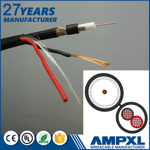 Officiel CE frais généraux de sécurité cctv <span class=keywords><strong>siamois</strong></span> câble rg6 coaxial + puissance 20 - Product Image 5