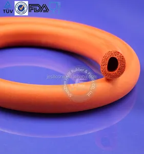 Protective silicone foam sponge tubes heat resistant silicone rubber foam hose