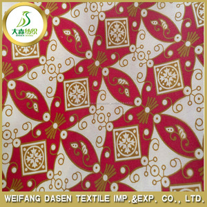 Chine fournisseur polyster imprimé brossé floral conception tissu textile de maison - Product Image 3