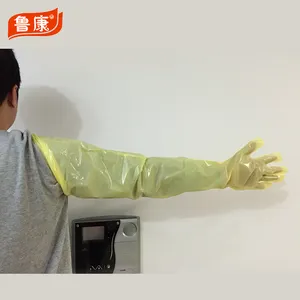 Disposable LDPE/EVA Long Sleeve Gloves for veterinary with CE certificate