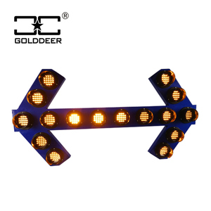Barre lumineuse de signalisation <span class=keywords><strong>LED</strong></span> de type flèche ambre pour camion, montage en surface - Product Image 1