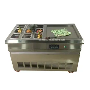 Rolled Fried Ice Cream Roll Making Machine Fried Ice Cream Cold Plate Machine price