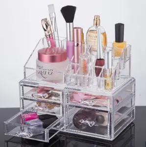 New Design Bottom Layer Increase Fits Most Conceal Acrylic Makeup Organizer and Cosmetic Make Up Organizer Countertop Storage Bo