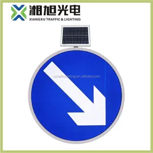 China minimum price metal solar power outdoor led arrow sign/ solar powered exit signs