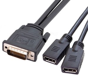 DMS-59 à Double DisplayPort Splitter Y Câble DMS 59 à <span class=keywords><strong>2x</strong></span> DP Y Câble DMS-59 Adaptateur LFH Câble - Product Image 6