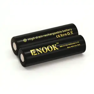Torcia elettrica ad alta capacità Enook 21700 5000mAh li-ion 3.7v batteria agli ioni di litio