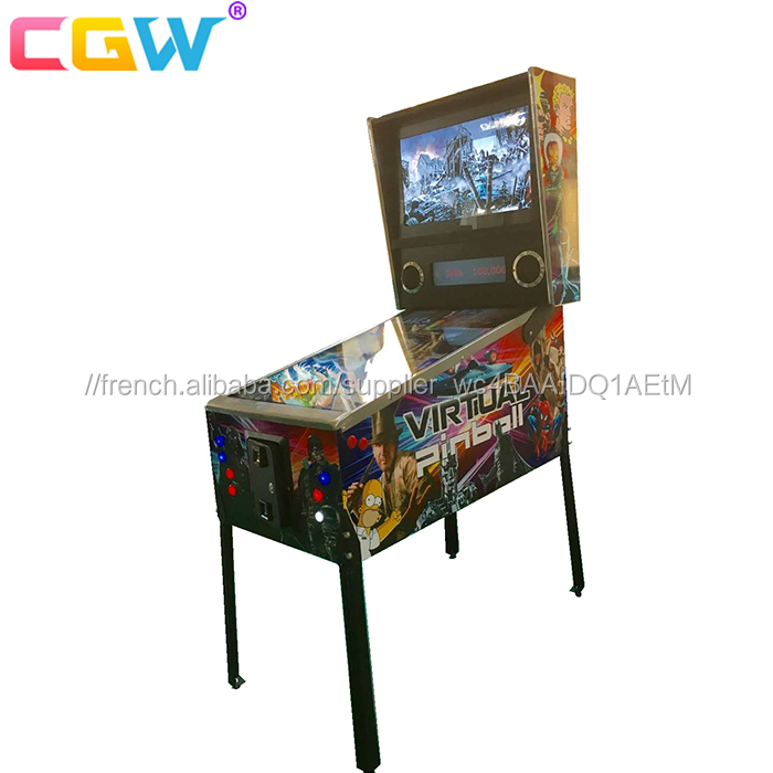 Haute Qualité Flipper Arcade Machine De Jeu/3D Pinball Virtuel Machine pour Adulte
