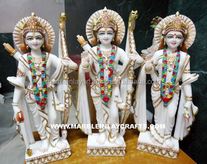 White Marble Ram Parivar Statue - Product Image 1