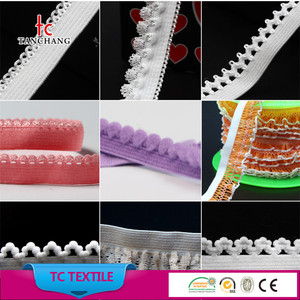 Bán Buôn 10Mm <span class=keywords><strong>Picot</strong></span> Dệt Kim Ban Nhạc Đàn Hồi Dệt Kim Đàn Hồi Cho Đồ Lót TC08 - Product Image 6