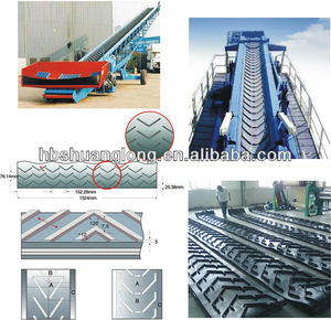 ヘリンボーン柄のゴム製コンベヤベルト、幅<span class=keywords><strong>4</strong></span>メートル、砂利用 - Product Image 5
