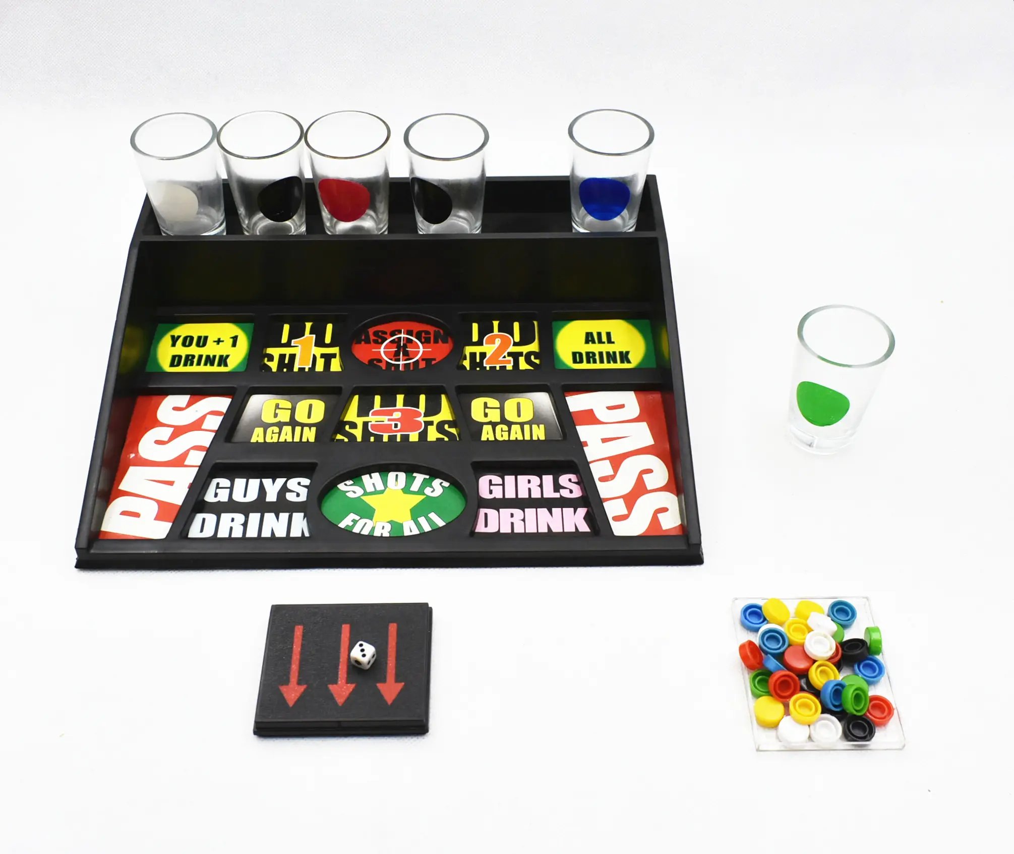 6 shot casino game party drinking game