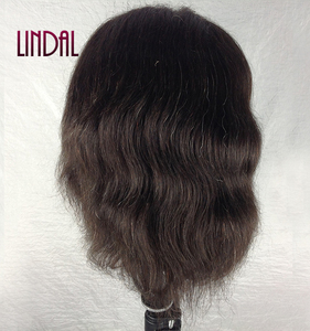 Équipement de Salon de <span class=keywords><strong>coiffure</strong></span> pour hommes, 100% cheveux naturels, Mannequin pour barbier, formation pour <span class=keywords><strong>coiffure</strong></span>, tête de poupée - Product Image 4