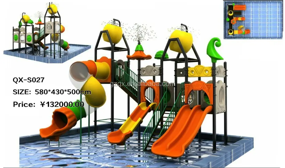 Популярный дизайн дети играют аквапарк шлепанцы без задника с открытыми пальцами для водных аттракционов QX-S027