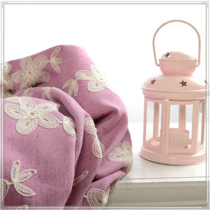 Rideau de broderie en lin chambre pour bébé - Product Image 2