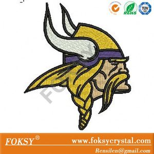 Minnesota Vikings logo fer sur la correction, football logo motifs de broderie pour le vêtement - Product Image 1
